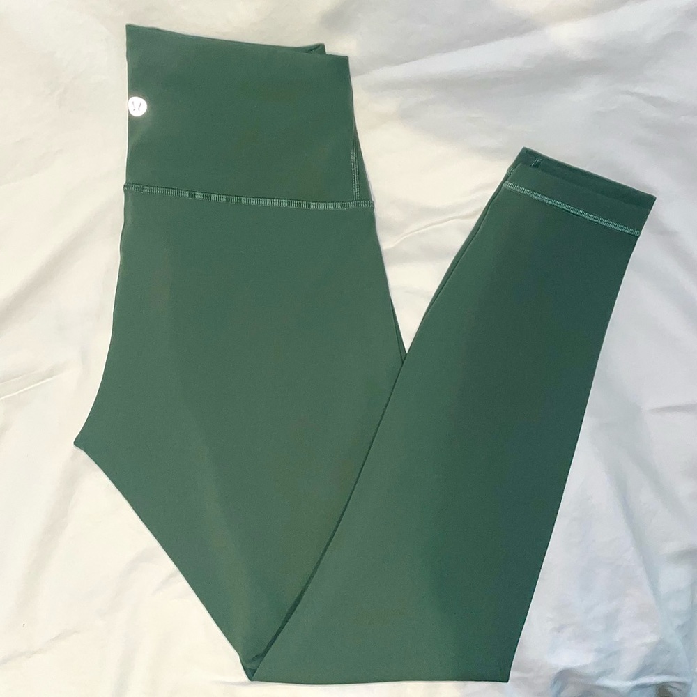 Lululemon Wunder Train 25" Algae Green